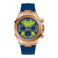 Guess Empire Analog Quartz Lime Green Dial Blue Silicon Strap Watch for Men - GW0583G3