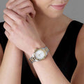 Tag Heuer Aquaracer White Mother of Pearl Dial Two Tone Steel Strap Watch for Women - WBD1322.BB0320