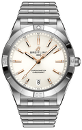 Breitling Chronomat Automatic 36 White Dial Silver Steel Strap Watch for Women - A10380101A2A1
