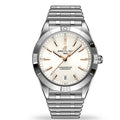 Breitling Chronomat Automatic 36 White Dial Silver Steel Strap Watch for Women - A10380101A2A1