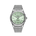 Breitling Chronomat Automatic 36 Diamonds Green Dial Two Tone Steel Strap Watch for Women - A10380591L1A1