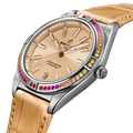 Breitling Chronomat Automatic 36 South Sea Brown Dial Brown Leather Strap Watch for Women - A10380611A1P1