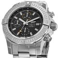 Breitling Avenger Chronograph 45mm Black Dial Silver Steel Strap Watch for Men - A13317101B1A1