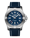 Breitling Avenger Automatic 43 Blue Dial Blue Nylon Strap Watch for Men - A17318101C1X1