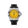 Breitling Avenger Automatic 45 Seawolf Yellow Dial Black Nylon Strap Watch for Men - A17319101I1X1