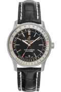 Breitling Navitimer 1 Automatic 41mm Black Dial Black Leather Strap Mens Watch - A17326211B1P2