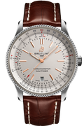 Breitling Navitimer Automatic 41 White Dial Brown Leather Strap Watch for Men - A17326211G1P2