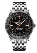 Breitling Navitimer Automatic 41mm Black Dial Silver Steel Strap Watch for Men - A17326241B1A1