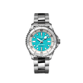 Breitling Superocean Automatic 36 Turquoise Dial Silver Steel Strap Watch for Men - A17377211C1A1