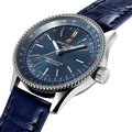 Breitling Navitimer Automatic 35 Blue Dial Blue Leather Strap Watch for Men - A17395161C1P1