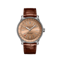 Breitling Navitimer Automatic 35 Brown Dial Brown Leather Strap Watch for Men - A17395201K1P1