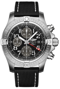 Breitling Avenger B01 Chronograph GMT Black Dial Black Nylon Strap Watch for Men - A24315101B1X1