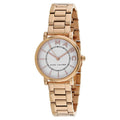 Marc Jacobs Roxy White Dial Rose Gold Steel Strap Watch for Women - MJ3527