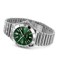 Breitling Chronomat GMT 40 Green Dial Silver Steel Strap Watch for Men - A32398101L1A1