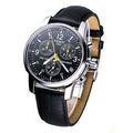 Tissot T Race PRC 200 Chronograph Quartz Black Dial Black Leather Strap Watch for Men - T17.1.526.52