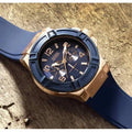 Guess Jet Setter Analog Quartz Blue Dial Blue Rubber Strap Watch For Women - W0571L1
