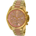 Michael Kors Bradshaw Gold Dial Two Tone Steel Strap Watch for Women - MK6359