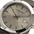 Burberry The City Grey Dial Leather Strap Watch for Men - BU9020
