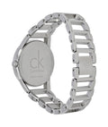 Calvin Klein Stately Silver Dial Silver Steel Strap Watch for Women - K3G2312W