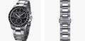 Tissot V8 Quartz Chronograph Black Dial Silver Steel Strap Watch For Men - T106.417.11.051.00