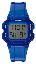 Guess Stealth Blue Dial Blue Rubber Strap Watch for Men - GW0270G3