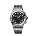 Breitling Chronomat B01 42mm Blue Dial Silver Steel Strap Watch for Men - AB0134101C1A1