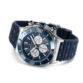 Breitling Super Chronomat B01 44 Blue Dial Blue Rubber Strap Watch for Men - AB0136161C1S1