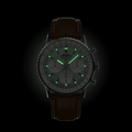 Breitling Navitimer B01 Chronograph 41 Green Dial Brown Leather Strap Watch for Men - AB0139211L1P1