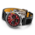 Breitling Top Time B01 Chevrolet Corvette Red Dial Black Leather Strap Watch for Men - AB01761A1K1X1