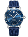 Breitling Superocean Heritage II B20 44mm Blue Dial Blue Rubber Strap Mens Watch - AB2030161C1S1