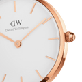 Daniel Wellington Classic Petite Cornwall White Dial Black NATO Strap Watch For Women - DW00100251