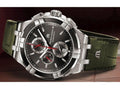 Maurice Lacroix Aikon Chronograph Black Dial Green Leather Strap Watch for Men - AI1018-PVB21-330-1
