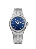 Maurice Lacroix Aikon Date Blue Dial Silver Steel Strap Watch for Men - AI1108-SS002-430-1