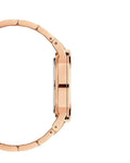 Daniel Wellington Iconic Link White Dial Gold Steel Strap Watch For Men - DW00100343