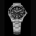 Tag Heuer Aquaracer Caliber 5 Automatic Black Dial Silver Steel Strap Watch for Men - WAK2110.BA0830