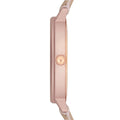 Emporio Armani Kappa Quartz Rose Gold Dial Pink Leather Strap Watch For Women - AR11010