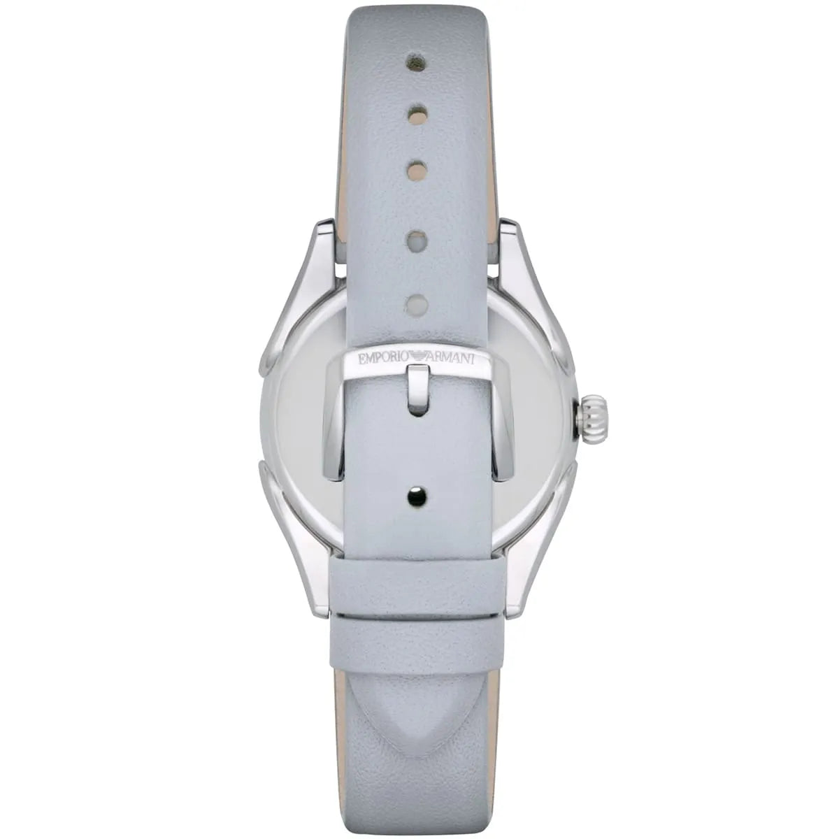 Emporio Armani Valeria Mother of Pearl Dial Blue Leather Strap Watch for Women - AR11032