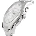 Emporio Armani Valente Chronograph Silver Dial Silver Steel Strap Watch For Men - AR11081