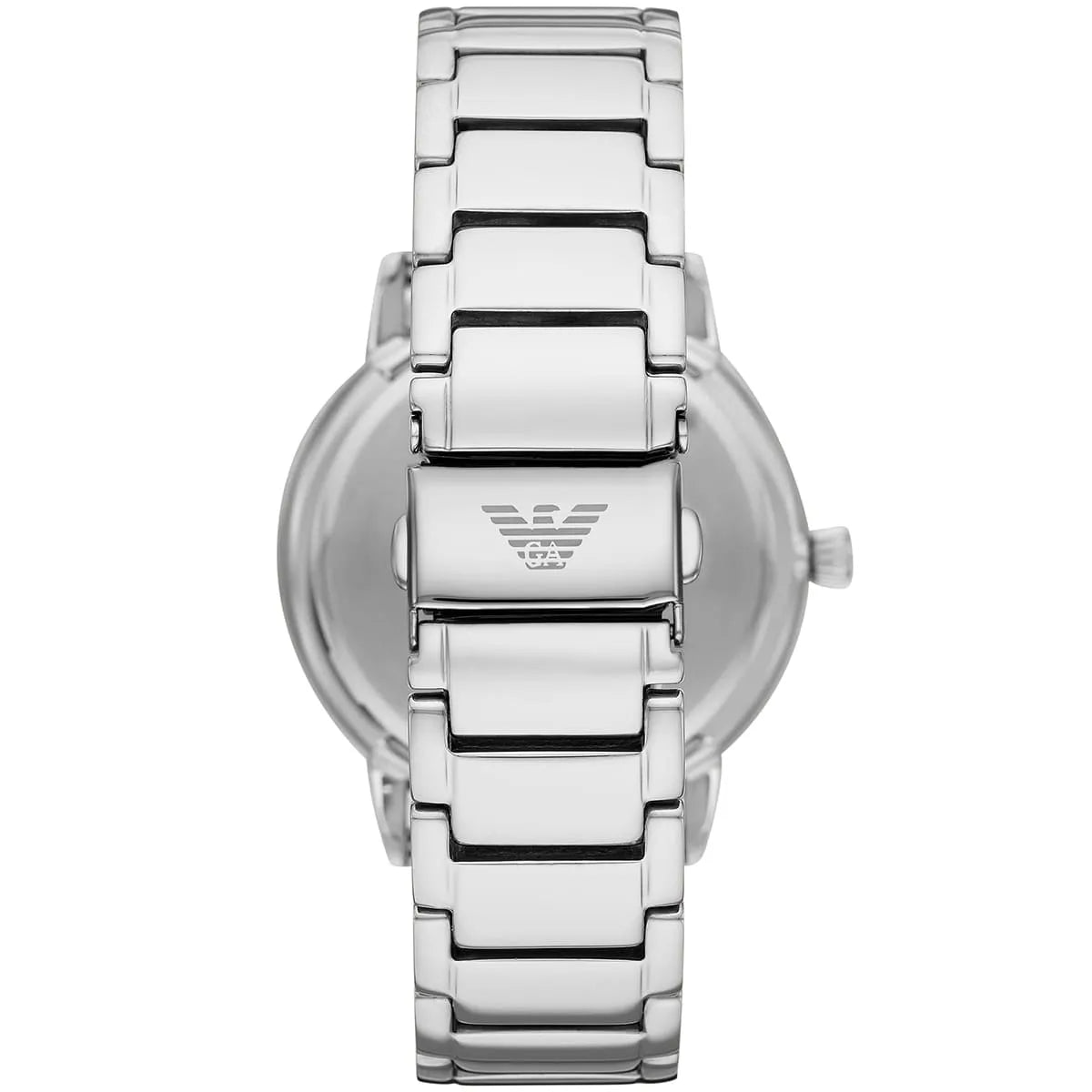 Emporio Armani Ruggero Blue Dial Silver Steel Strap Watch for Men - AR11311