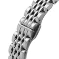 Emporio Armani Gianni T-Bar Quartz White Dial Silver Steel Strap Watch For Women - AR11405