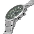 Emporio Armani Renato Chronograph Green Dial Silver Steel Strap Watch For Men - AR11507