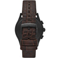 Emporio Armani Paolo Chronograph Black Dial Brown Leather Strap Watch For Men - AR11549