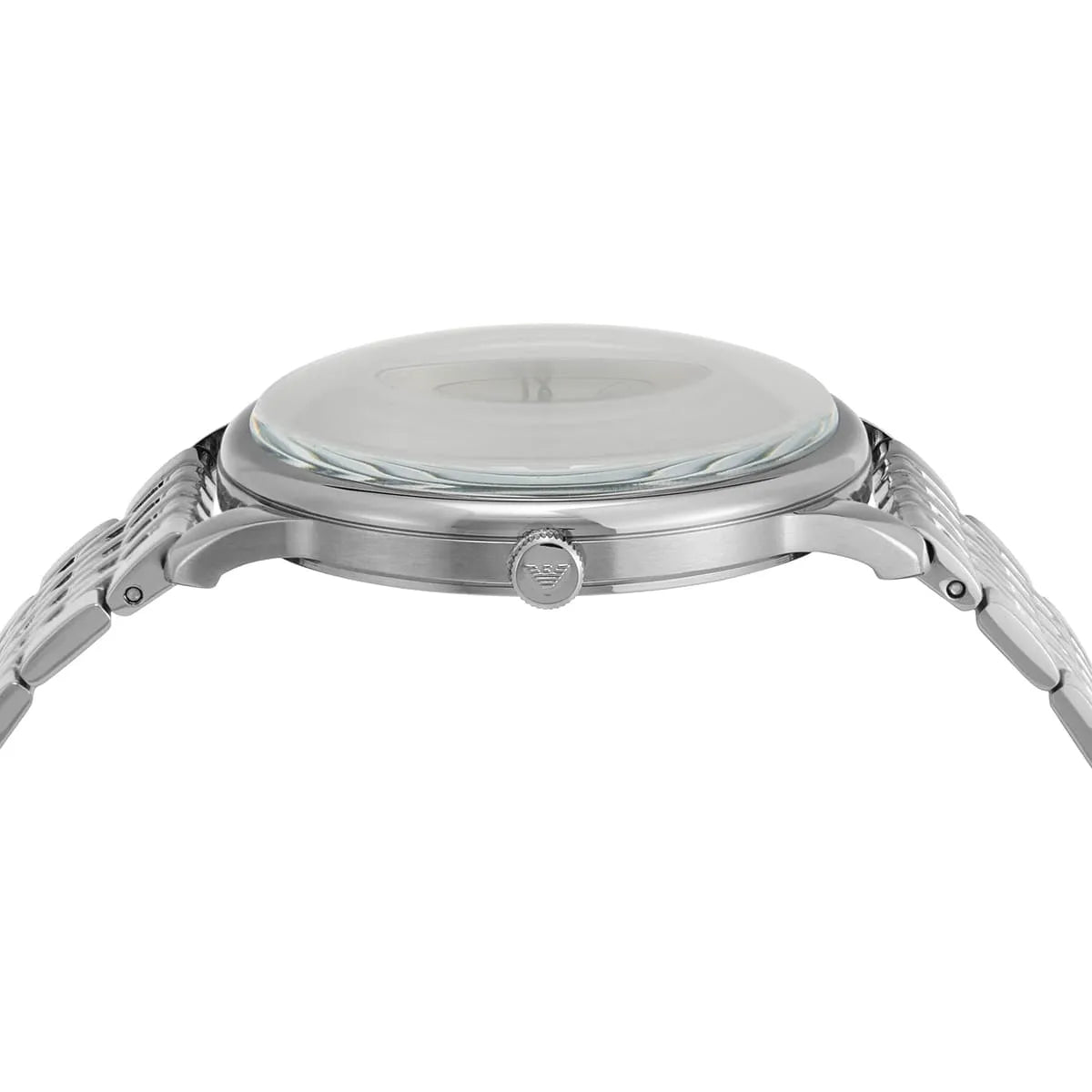 Emporio Armani Minimalist Silver Dial Silver Steel Strap Watch for Men - AR11599