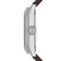 Emporio Armani Dress Quartz White Dial Brown Leather Strap Watch For Men - AR1999