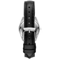 Emporio Armani Analog White Dial Black Leather Strap Watch For Women - AR6026