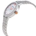 Emporio Armani Interchangeable Analog Mother of Pearl Dial Silver Steel Strap Watch For Women - AR80020