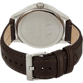 Armani Exchange Whitman Silver Dial Brown Leather Strap Watch For Men - AX2100