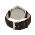 Armani Exchange Whitman Silver Dial Brown Leather Strap Watch For Men - AX2100