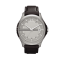 Armani Exchange Whitman Silver Dial Brown Leather Strap Watch For Men - AX2100