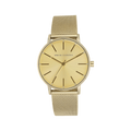 Armani Exchange Lola Analog Gold Dial Gold Mesh Strap Watch For Women - AX5536